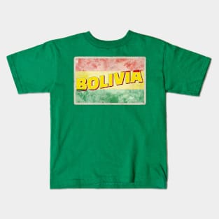 Bolivia Vintage style retro souvenir Kids T-Shirt